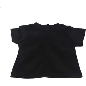 American Fashion World Black Short Sleeve T-Shirt for 18-Inch Dolls | Premium Quality & Trendy Design | Dolls Clothes | Outfit Fashions for Dolls for Popular Brands