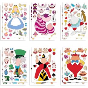36 قطعة من ملصقات الاميرات، اصنع ورقة ملصقات العاب الاميرات الخاصة بك، هدايا حفلات الاميرات ومستلزمات العاب الوالدين والاطفال للاطفال in Kuwait