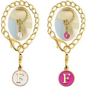 YEINLAN 2 Pcs Initial A-Z Letter Charms Accessories For Stanley Cup, Name Id Letter Handle Charm For Stanley 30&40 Oz Tumbler,Water Cup Handle Identification Letter Charm