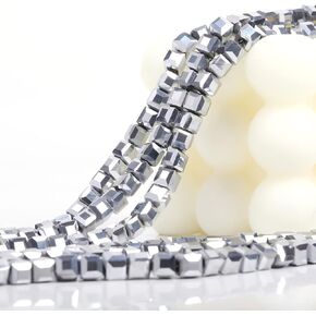 200 Pieces Cube Crystal Beads 6mm Colorful Square Glass Bead for DIY Bracelet,Crystal Beads Faceted Spacer Beads Quartz Loose Beads for Jewelry Making Bracelet Rainbow Necklace Art Crafts,Violet in Kuwait