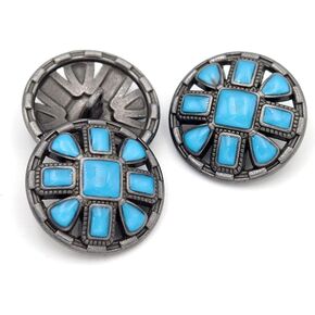 Metal Button Colored Button Sew on Clothes Decorative Buttons for Clothing 5pcs(Green,18mm) in Kuwait