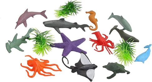 WILD REPUBLIC Mini Ocean Polybag, Kids Gifts, Aquatic Toys, Educational Toys, Reusable Bag, 12-Pieces in Saudi Arabia