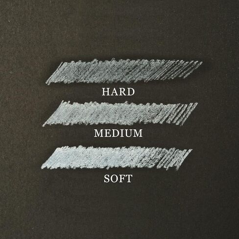 Pasler white charcoal pencils kit- including Soft,Medium,Hard white charcoal pencils and a sharpener,great for drawing, sketching, shading, blending (set of 4) in Kuwait