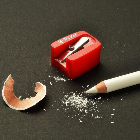 Pasler white charcoal pencils kit- including Soft,Medium,Hard white charcoal pencils and a sharpener,great for drawing, sketching, shading, blending (set of 4) in Kuwait