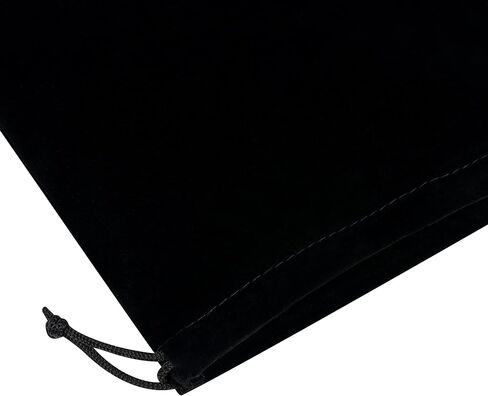 Velvet Drawstring Gift Bags - Bulk Wholesale (4 x 6 inch - 50 pack, Black) in Kuwait