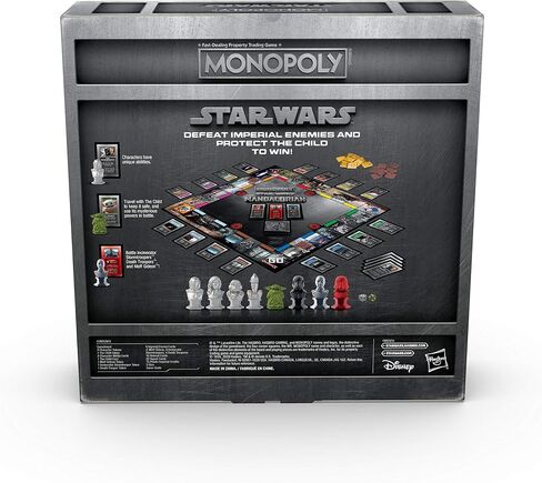 Monopoly: Star Wars The Mandalorian Edition Board Game, Protect The Child (Baby Yoda) from Imperial Enemies in Saudi Arabia