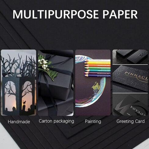 30 ورقة من الورق المقوى الاسود 8.5 انش × 11 انش in Kuwait