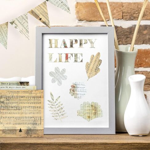 PUIKSXER 16 Sheets Music Theme Scrapbook Paper - Vintage 6"x6" Old Material Paper Character Note Background Pattern Collage, Journaling Paper Pad for Origami Card Making Decor Craft in Kuwait