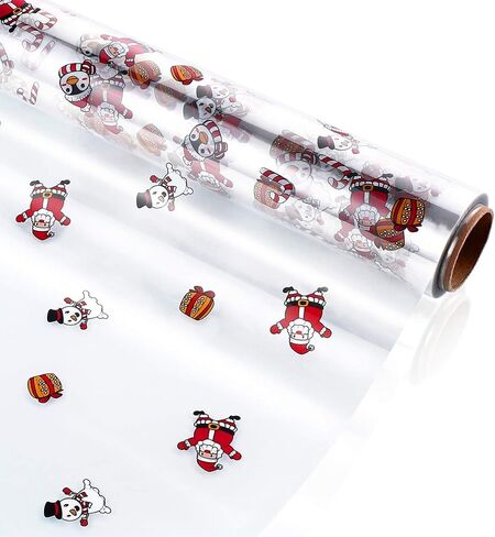 NUOBESTY Clear Cellophane Wrap Roll Cellophane Bags Wrappings Celophane Basket Wrapfor Craft Basket for Arts & Crafts Gift Baskets(3000x40cm) in Saudi Arabia