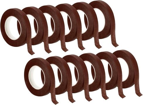 PATIKIL 30 Yard Floral Tapes, 12 Roll Florist Tape Crepe Paper Flowers Bouquets Tapes Waterproof for Bouquet Stem Wrapping, Pink (27 Meters) in Kuwait