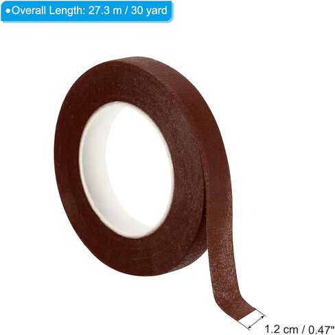 PATIKIL 30 Yard Floral Tapes, 12 Roll Florist Tape Crepe Paper Flowers Bouquets Tapes Waterproof for Bouquet Stem Wrapping, Pink (27 Meters) in Kuwait