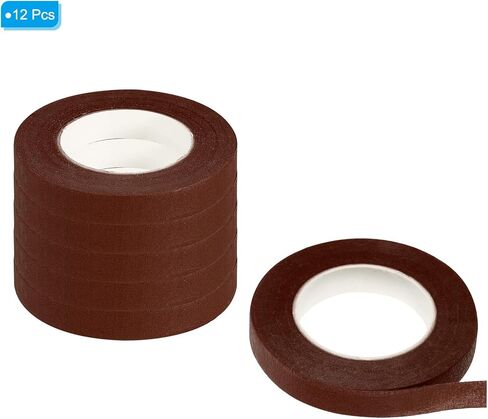 PATIKIL 30 Yard Floral Tapes, 12 Roll Florist Tape Crepe Paper Flowers Bouquets Tapes Waterproof for Bouquet Stem Wrapping, Pink (27 Meters) in Kuwait