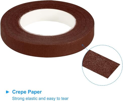 PATIKIL 30 Yard Floral Tapes, 12 Roll Florist Tape Crepe Paper Flowers Bouquets Tapes Waterproof for Bouquet Stem Wrapping, Pink (27 Meters) in Kuwait