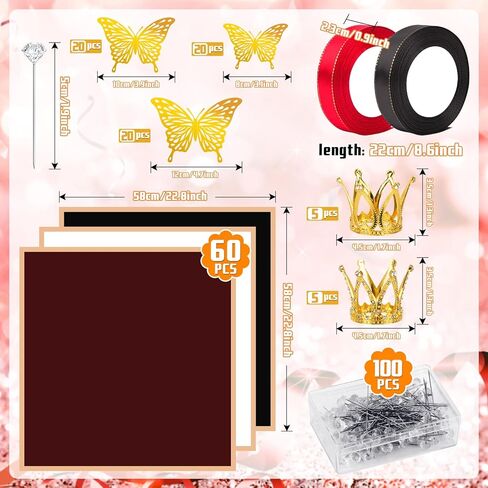 60 ورقة ورق تغليف زهور شفاف مقاوم للماء باقة زهور شفافة لتغليف الهدايا، ورق زهور بحافة ذهبية، لوازم ورقية لبائعي الزهور الكورية لعيد الحب والزفاف والتخرج وعيد الام in Kuwait