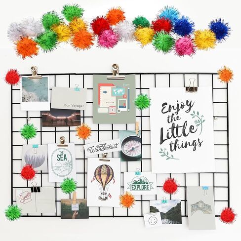 100 قطعة من كرات بوم بوم بوم بوم (1 بوصة)، فنون وحرف يدوية ملونة، كرات بوم بوم ناعمة ورقيقة كبيرة الحجم للحرف اليدوية والديكورات اليدوية الإبداعية in Kuwait