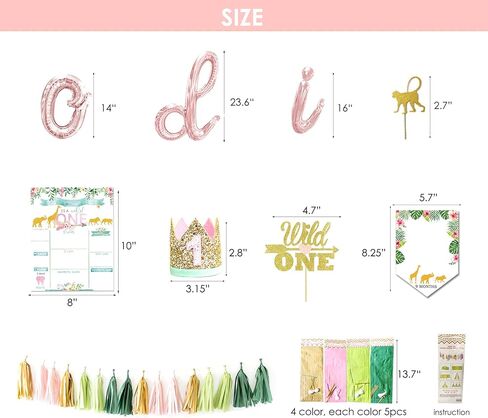 ديكورات وايلد وان لأعياد الميلاد للبنات، ديكورات عيد الميلاد الأول للفتيات in Kuwait