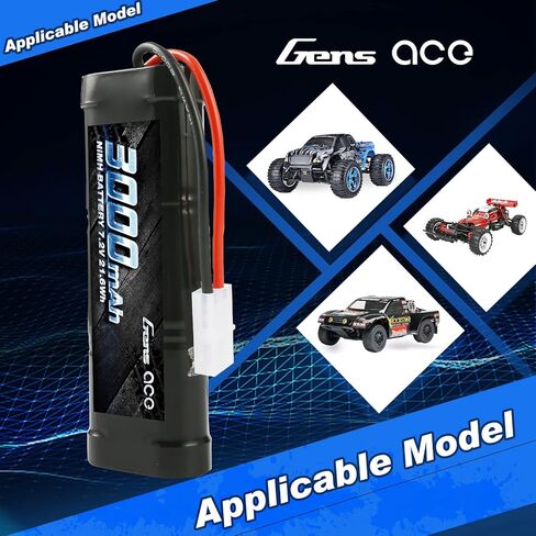 حزم بطاريات RC من Gens ace 7.2 فولت 5000 مللي أمبير في الساعة NiMh قابلة لإعادة الشحن لسيارات RC، شاحنات وحش RC الكهربائية، TRX، LOSI، Associated، HPI، TMY، Kyosho مع موصلات TMY in Saudi Arabia