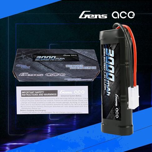 حزم بطاريات RC من Gens ace 7.2 فولت 5000 مللي أمبير في الساعة NiMh قابلة لإعادة الشحن لسيارات RC، شاحنات وحش RC الكهربائية، TRX، LOSI، Associated، HPI، TMY، Kyosho مع موصلات TMY in Saudi Arabia