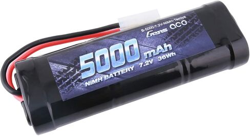 Gens ace 7.2v 5000mAh NiMh Rechargable RC Battery Packs for RC Cars,Electric Rc Monster Trucks,TRX, LOSI, Associated, HPI, TMY, Kyosho with TMY Connectors in Kuwait