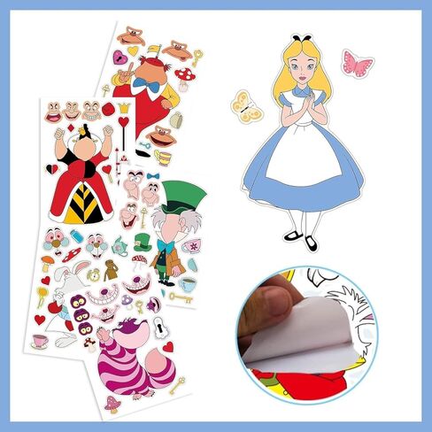 36 قطعة من ملصقات الاميرات، اصنع ورقة ملصقات العاب الاميرات الخاصة بك، هدايا حفلات الاميرات ومستلزمات العاب الوالدين والاطفال للاطفال in Kuwait