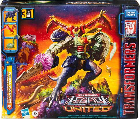 Transformers Legacy United Commander Class Beast Wars Universe Magmatron, 10-inch 3-in-1 Converting Action Figure, 8+ in Saudi Arabia