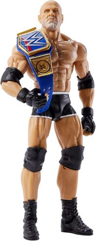 WWE Goldberg Top Picks Elite Collection Action Figure مع بطولة عالمية، هدية يمكن تجميعها مقاس 6 بوصات لمحبي WWE من عمر 8 سنوات فما فوق in Saudi Arabia