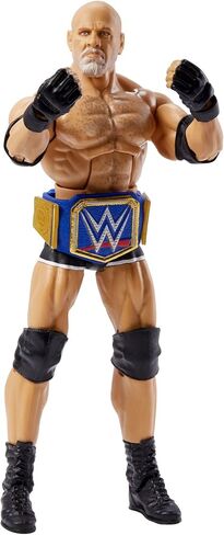 WWE Goldberg Top Picks Elite Collection Action Figure مع بطولة عالمية، هدية يمكن تجميعها مقاس 6 بوصات لمحبي WWE من عمر 8 سنوات فما فوق in Saudi Arabia