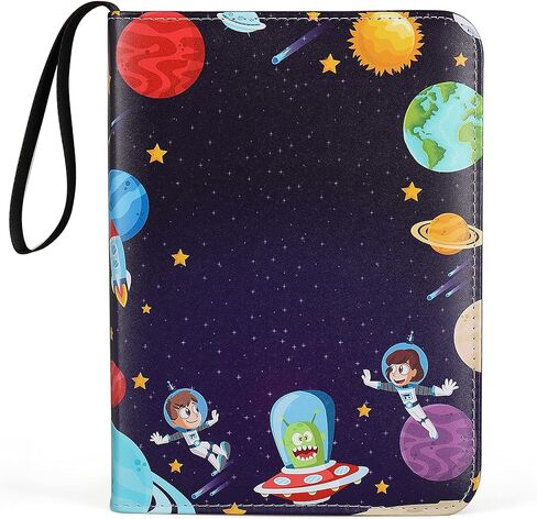 مجلدات بطاقات تداول 4 جيوب لـ 400 بطاقة، نمط رائد فضاء صغير للأولاد والبنات in Kuwait