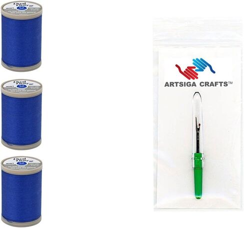 Coats & Clark Sewing Thread Dual Duty XP Heavy Polyester Thread 125 Yards (3-Pack) Barberry Red Bundle with 1 Artsiga Crafts Seam Ripper S950-2820-3P in Kuwait