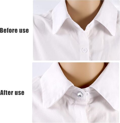 Collar Extender, 18pcs Shirt Collar Button Extenders, Adjustable Waistband Extenders Elastic Jean Extender Buttons for Men Women Pants Dress Shirts (3 Colors) in Saudi Arabia