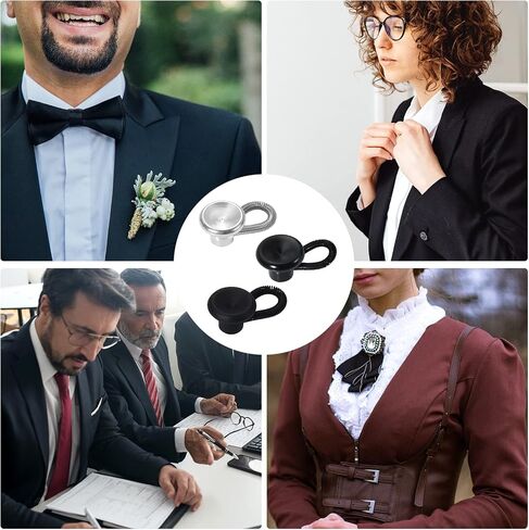 Collar Extender, 18pcs Shirt Collar Button Extenders, Adjustable Waistband Extenders Elastic Jean Extender Buttons for Men Women Pants Dress Shirts (3 Colors) in Saudi Arabia