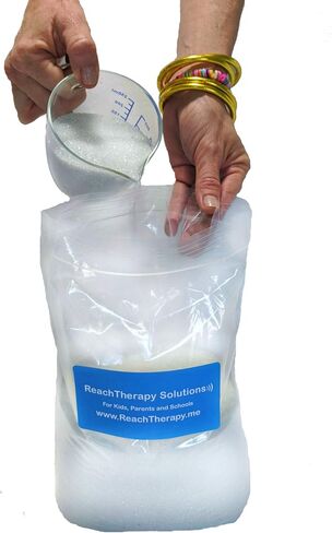 ReachTherapy Solutions الخرز الزجاجي للحرف اليدوية | 3 رطل | خرزات دقيقة للبطانيات الموزونة وسادات اللفة والألعاب الحسية والدمى | متوفر أيضًا: 5 8 10 12 أو 20 رطلاً in Saudi Arabia