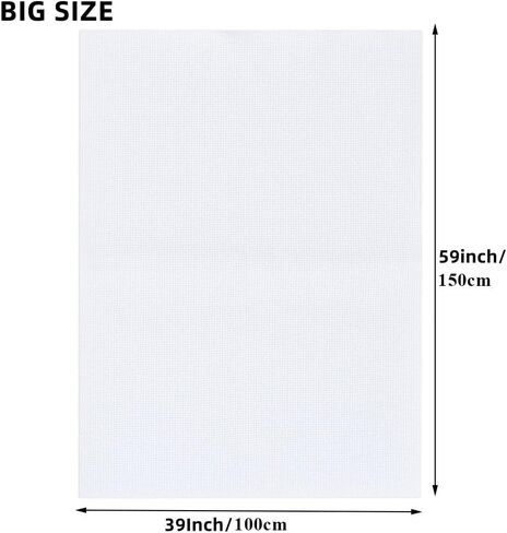 18 قطعة من قماش Aida من YOTINO 59.6 في 39.06 بوصة 18 قطعة من القماش المخيط المتداخل in Kuwait