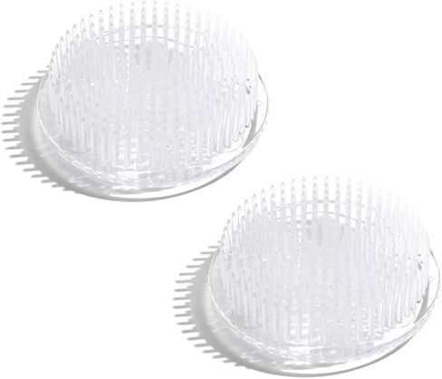 2 قطعة زهرة الضفدع جولة البلاستيك تشكيلة زهور حامل الأزهار دبوس الضفدع 70 مللي متر/2.76 بوصة (أبيض) in Kuwait