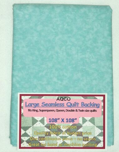 Quilt Backing, Large, Seamless, from AQCO, C44395-A21, Tame Teal in Kuwait