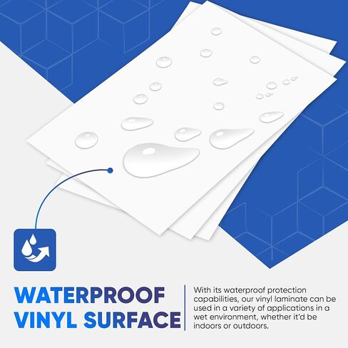 أوراق مصقولة ذاتية اللصق من Avarrix Australia للملصقات، ملصقات ملصقات مقاومة للماء، حماية لملصقات الفينيل القابلة للطباعة، لامعة، مقاومة للتمزق، رابطة قوية للغاية، عبوة من 50 قطعة، مقاس A4 in Kuwait