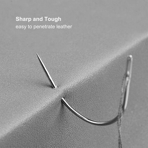 Leather Sewing Set Leather Tool Set 10 Pieces Leather Hand Tool with Drill awl, Waxed Thread, Hand Sewing Needles and Thimble for Sewing Work Mattress Repair Leather Carpet in Kuwait