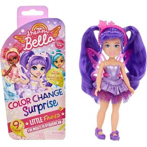 MGA Entertainment Dream Bella Color Change Surprise Little Fairies Doll- Aubrey, Star Inspired Mini Fashion Doll with Iridescent Sparkly Wings, Tiara & Purple Hair, Toy for Ages 3+, Multicolor in Kuwait