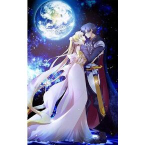 لوحة الماس 5D DIY بحار القمر 16 × 20 بوصة مثقاب دائري حجر الراين للتطريز لتزيين الجدران in Kuwait