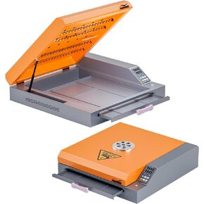 فرن NGOODIEZ DTF - فرن معالجة المسحوق مع 4 مصابيح للتدفئة المتساوية - فرن فيلم PET لنقل الحرارة - مقاس A4 وA3+ يصل إلى 13 بوصة × 19 بوصة in Kuwait