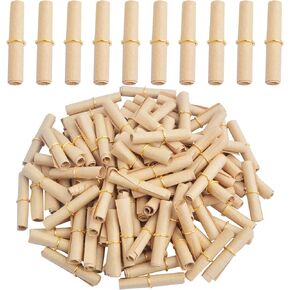 100pcs Vintage Message Paper Scrolls Mini Lucky Wishing Paper Scrolls Write-On-It Valentine Message Paper Roll for Birthday Anniversary Valentine Party Gifts Decor