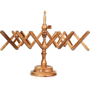 Brainmart Wooden Table Top Yarn Swift, Antique Beechwood Crocheting & Knitting Craft Accessory for Yarn Winding, Handcrafted Beechwood Swift for Knitters & Crafters