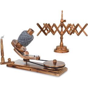 Brainmart Wooden Table Top Yarn Swift, Antique Beechwood Crocheting & Knitting Craft Accessory for Yarn Winding, Handcrafted Beechwood Swift for Knitters & Crafters in Kuwait