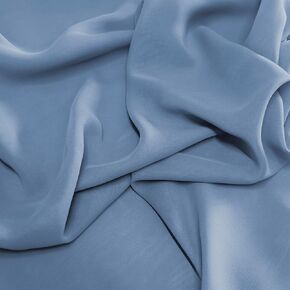Rypzuel Dusty Blue 5 Yards Chiffon Fabric by The Yard Rustic Solid Color Continuous Draping Sheer Fabric for Wedding Party Backdrop