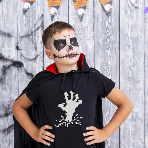 16 Pieces Halloween Stencils for Painting Reusable, Halloween Art Pumpkin Witch Bat Drawing Stencils for Painting on Wood Crafts Ornaments, 7.8 x 7.8 Inches in Kuwait