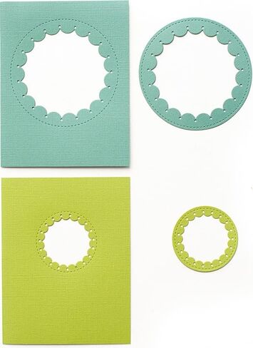 Pinkfresh Studio Essentials Die Set-Inverted Stitched Scallop Circle in Kuwait