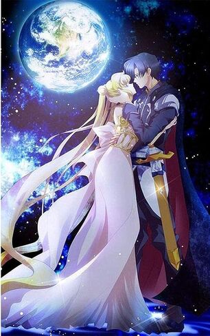 لوحة الماس 5D DIY بحار القمر 16 × 20 بوصة مثقاب دائري حجر الراين للتطريز لتزيين الجدران in Kuwait