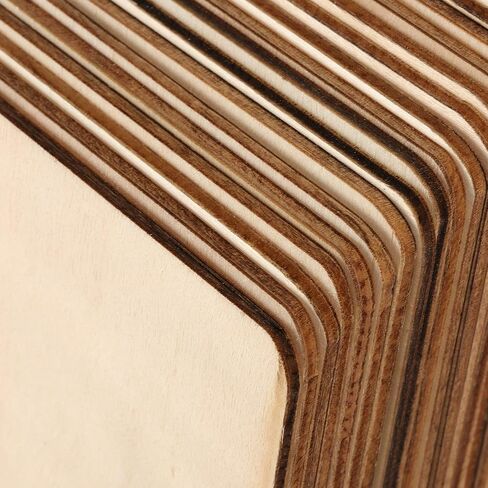 150 Pack 4 x 4 Inches Square Wood Slices for Craft, Natural Unfinished Wood Squares, Square Wood Cutouts for Painting, DIY Craft, Decoration in Saudi Arabia
