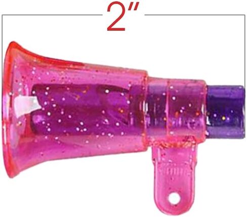 ArtCreativity Mini Glitter Megaphone Whistles, Set of 12, High-Quality Plastic Material, Fun Party Noisemaker Toys, Cute Birthday Party Favors, Great Game Prize, Goodie Bag Fillers for Kids in Saudi Arabia