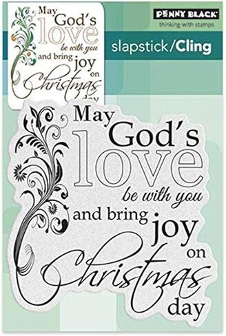 Penny Black 40-411 Heavenly Love Slapstick/Cling Decorative Rubber Stamp in Saudi Arabia